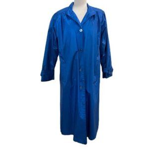 VINTAGE Y2K Chaingo Double Layer Electric Blue Coat Ladies Size 10
